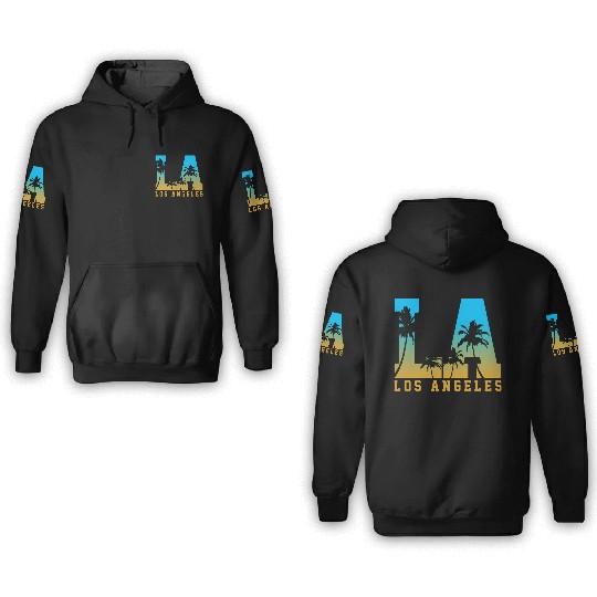 Los Angeles La California 3D Hoodies