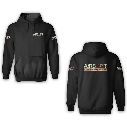 Spread The Welts Airsoft Bb Gun Rifle 3D Hoodies