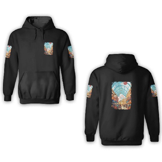 London Skyline 3D Hoodies