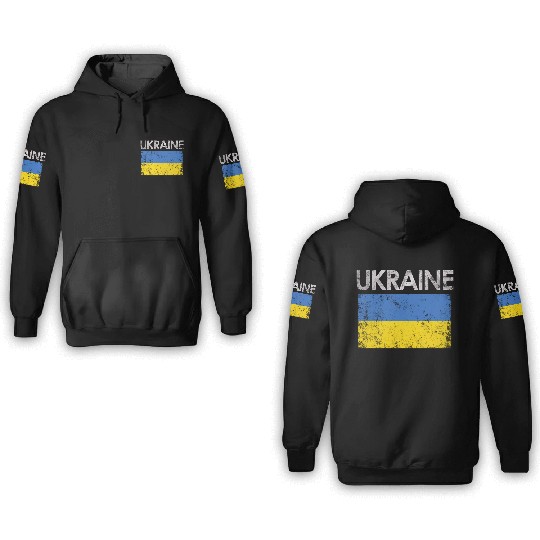 Ukraine Ukrainian Flag Pride 3D Hoodies