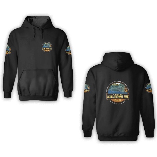 Acadia National Park Maine Vacation 3D Hoodies