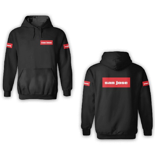 San Jose California 3D Hoodies