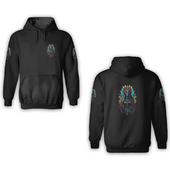 Santa Muerte de Guadalupe 3D Hoodies