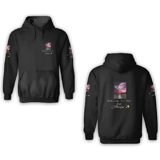 Sailing to the far Horizon  3D Hoodies