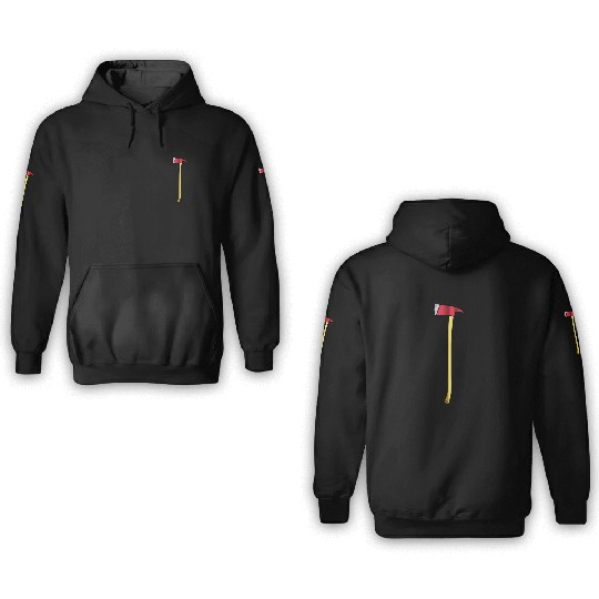 firefighter axe 3D Hoodies
