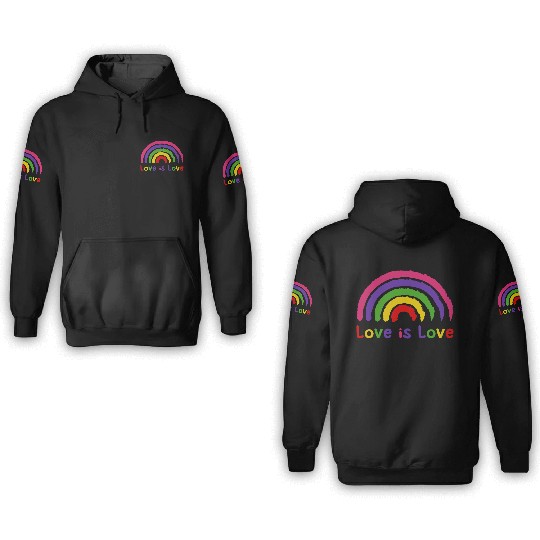 Love is Love 3D Hoodies