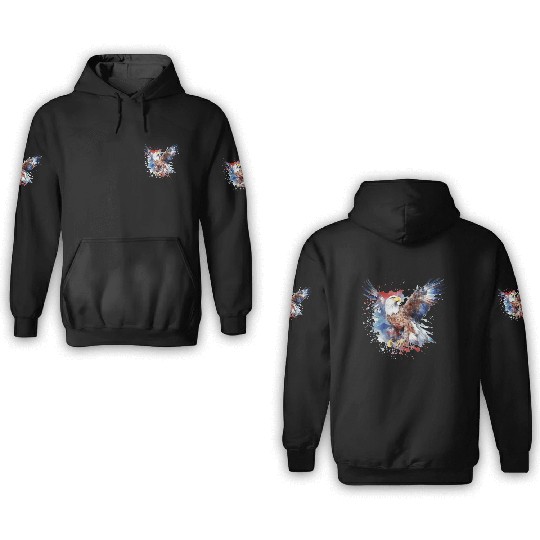 Eagle 4Th July Independent Day 3D Hoodies