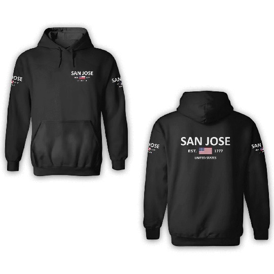 San Jose 3D Hoodies