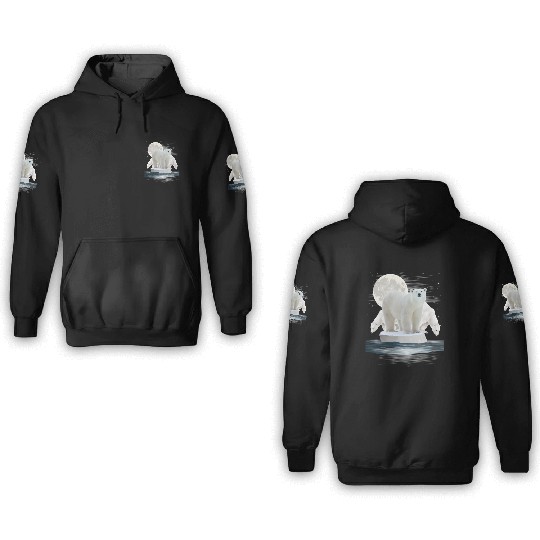Polar Bears Wildlife Zoo Animal Zookeeper Nature 3D Hoodies