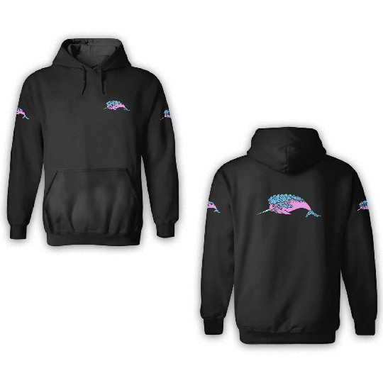 Seapoodle Narwhal 3D Hoodies