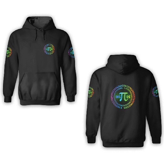 Happy Pi Day Pi Symbol Math Teacher Inre Pi Day 3D Hoodies