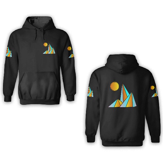 gold and black decoration ideas 3D Hoodies