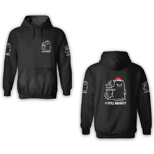 Cat Christmas In July Mid Year Report Still 3D Hoodies