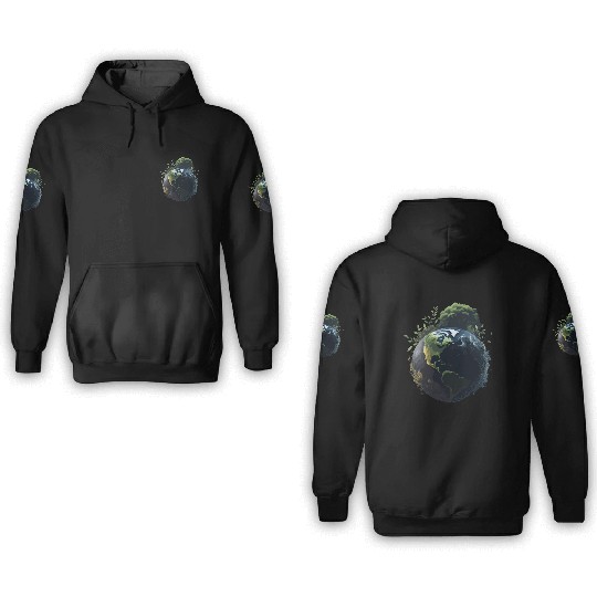 Save Earth Day World Environment Day Inspirational 3D Hoodies