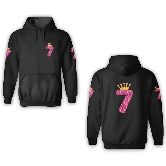 Happy 7Th Party 7 Bday 3D Hoodies