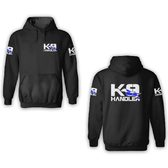 K-9 Handler Police Sheriff Cops Law Enforcement 3D Hoodies