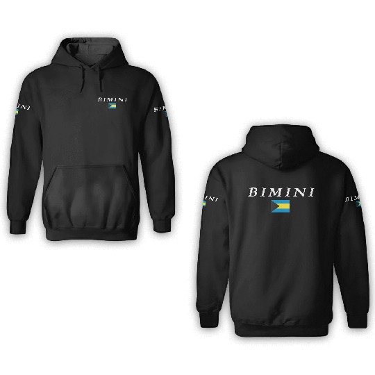 Bimini National Flag Of The Bahamas 3D Hoodies
