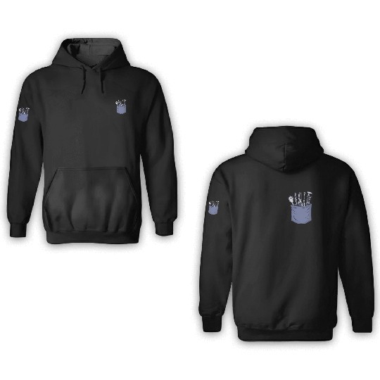 Carpenter Chest Pocket Woodworker Cabinetmaker 3D Hoodies