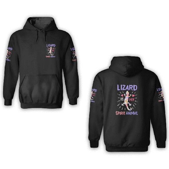 Lizard Reptile Herpetologist Lizard Lover 3D Hoodies