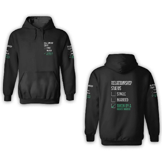 Harvest Work Field 3D Hoodies