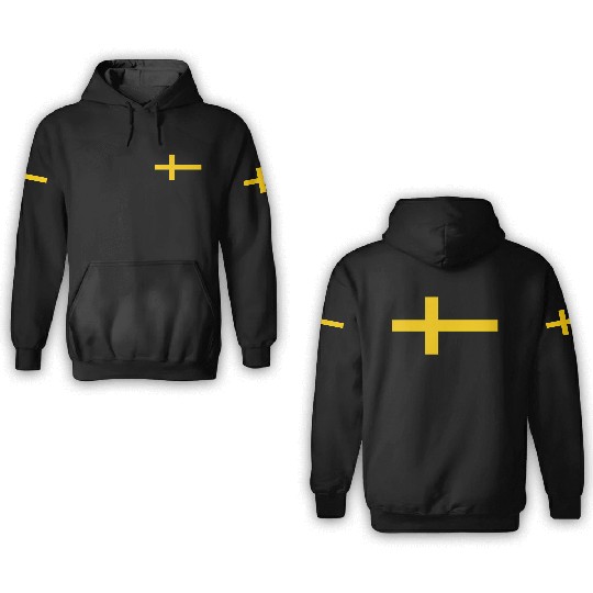 Sweden Flag Pocket Sverige Swedish Flags 3D Hoodies
