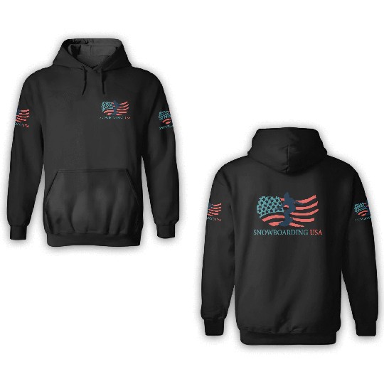 Snowboarding Player Snowboarding Usa Team Coach 3D Hoodies