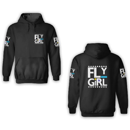 Fly 80S 90S Old School Hip Hop 3D Hoodies