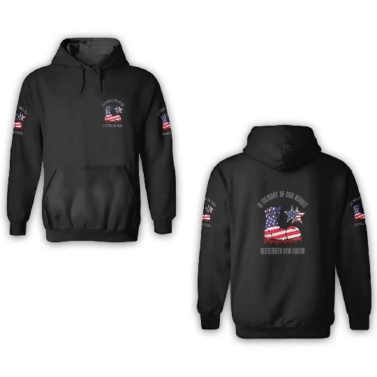 God bless America the land of the free 3D Hoodies