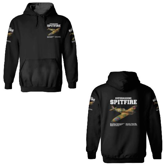 Supermarine Spitfire | WW2 Plane 3D Hoodies