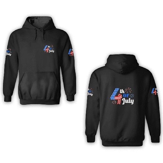4th July Independence Day Independent America 3D Hoodies