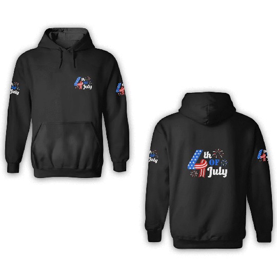 4th July Independence Day Independent America 3D Hoodies