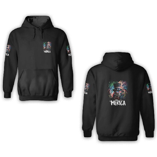 Merica Lincoln Independence Day Party 4th July 3D Hoodies