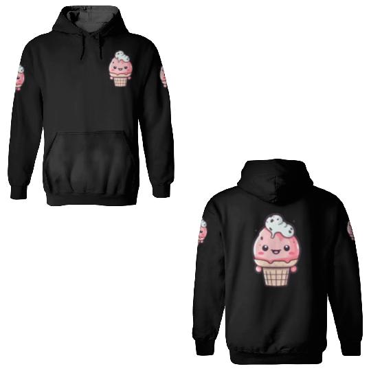 Embrace the Sweetness of our Cute Soft Ice Cream 3D Hoodies