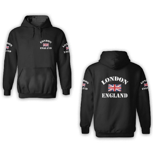 London England Tourist 3D Hoodies