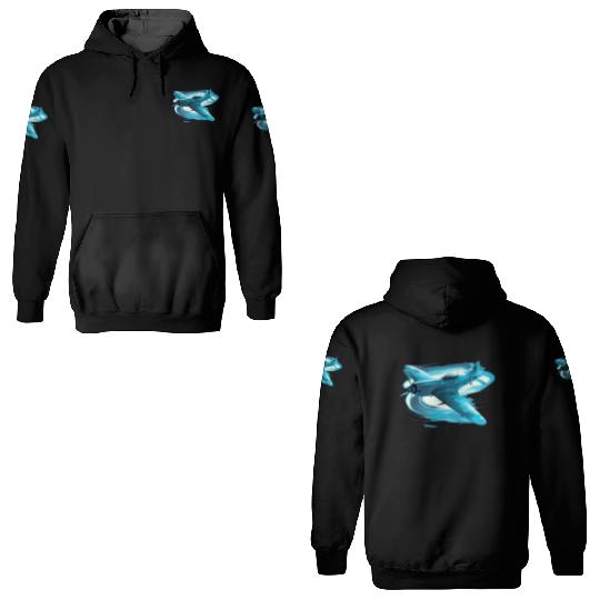 Spitfire Airplane Vintage Pilot Aviator Military 3D Hoodies