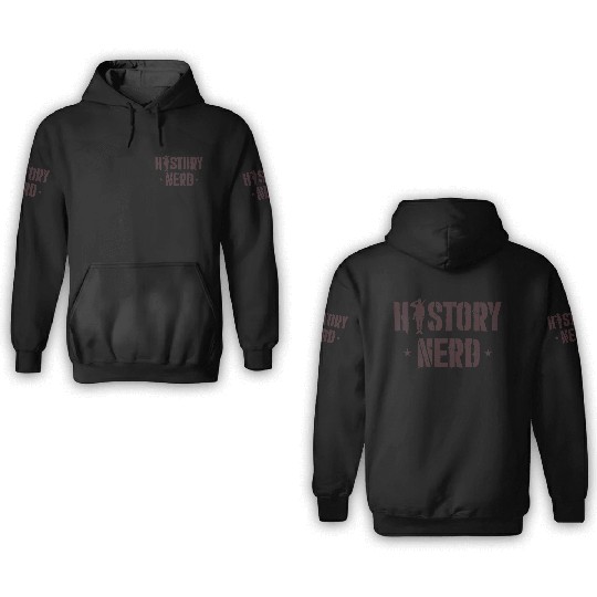 WW2 History Nerd 3D Hoodies