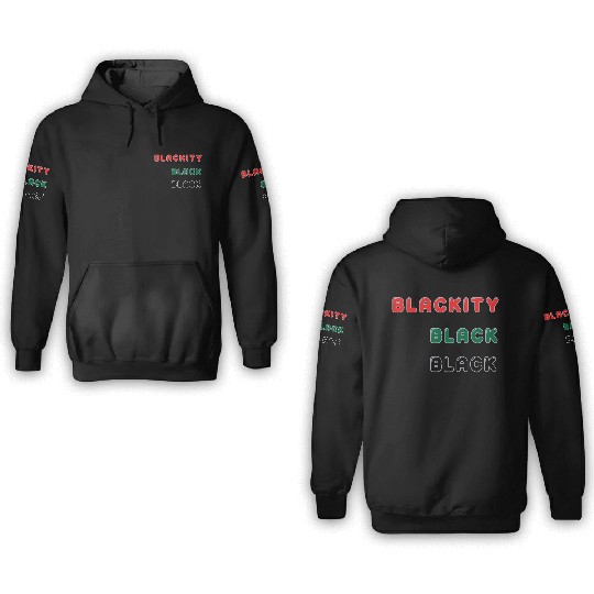 Blackity Black Black 3D Hoodies