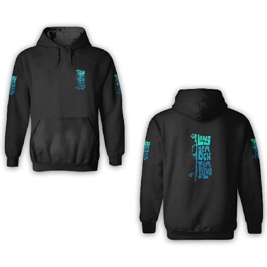 Lbi Long Beach Island Type 3D Hoodies