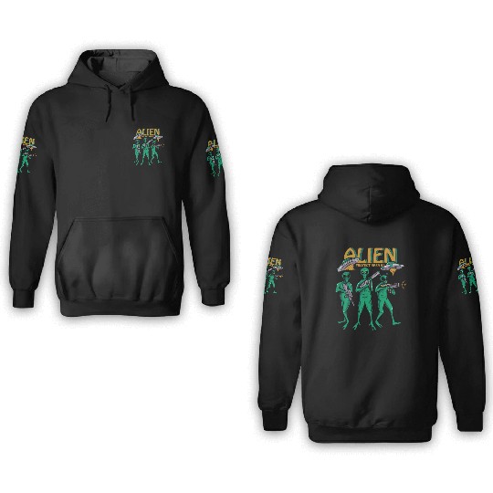 Protect Area 51 Aliens 3D Hoodies