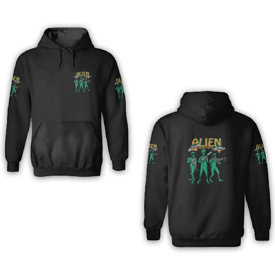 Protect Area 51 Aliens 3D Hoodies