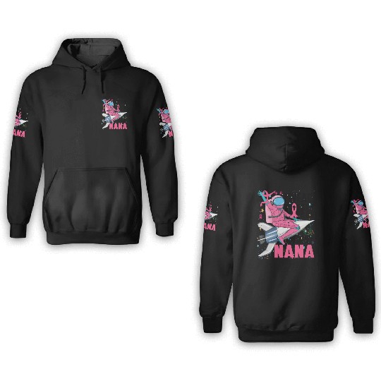 I Wear Pink For My Nana Breast Cancer Awareness 3D Hoodies