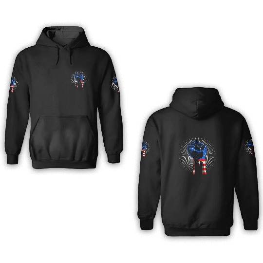 American Fist Stars and Stripes USA Party 3D Hoodies