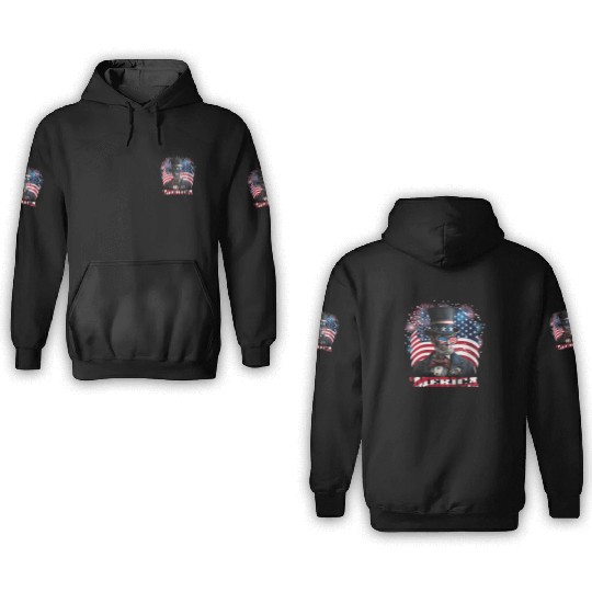 Merica Lincoln Independence Day Party 4th July 3D Hoodies