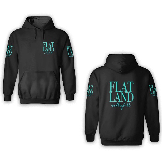 Flatland Volleyball 3D Hoodies