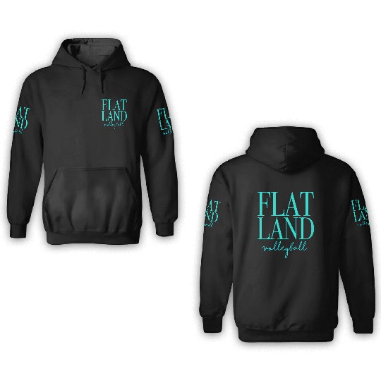 Flatland Volleyball 3D Hoodies