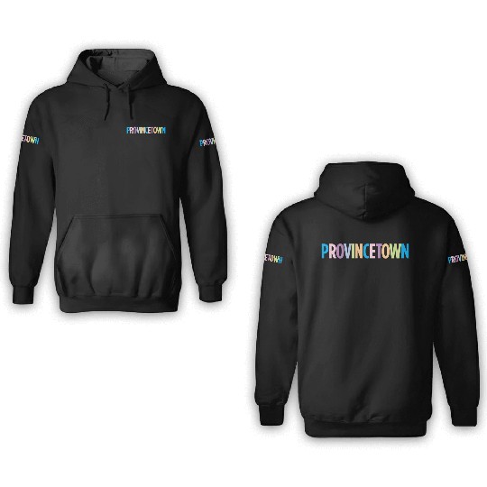 Provincetown Massachusetts Colorful Vacation 3D Hoodies