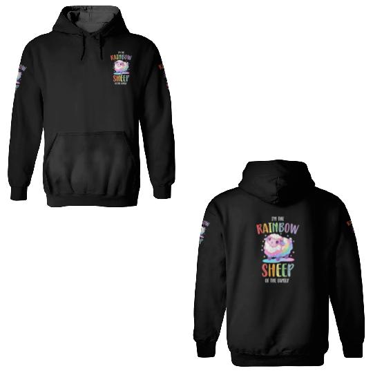 Rainbow Sheep LGBTQ Transgender Pride Community 3D Hoodies