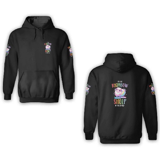 Rainbow Sheep LGBTQ Transgender Pride Community 3D Hoodies