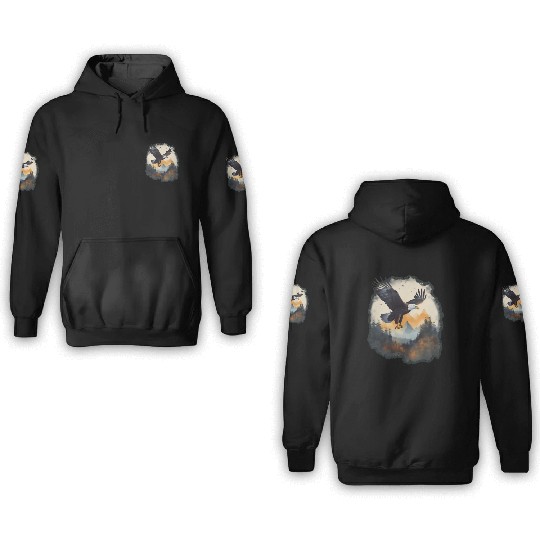 Adventure Design: Majestic Eagle 3D Hoodies
