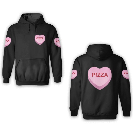 Pizza Candy Heart 3D Hoodies